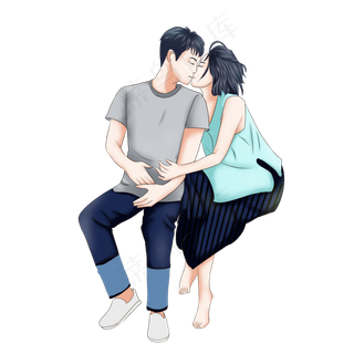 情人节连心爱情情侣有情人终成眷