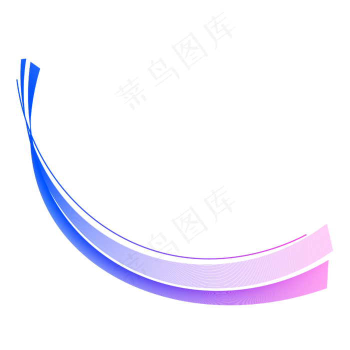 蓝色弧形线条中秋素材