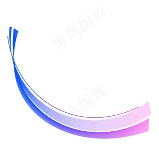 蓝色弧形线条中秋素材