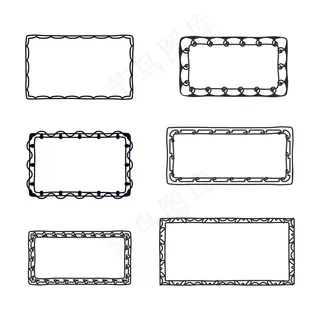 手绘装饰框系列 手绘装饰框系列