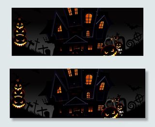 唯美万圣节狂欢banner