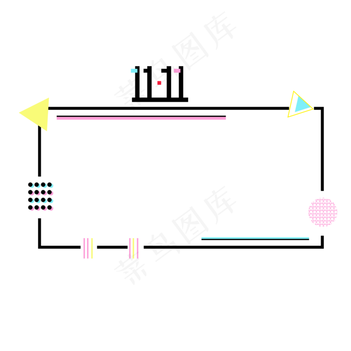 双十一电商狂欢购物节波普风个性