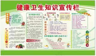 卫生健康知识宣传栏
