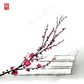 冬季腊梅梅花梅枝