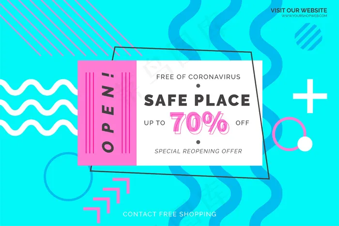 再次打开几何背景eps,ai矢量模版下载