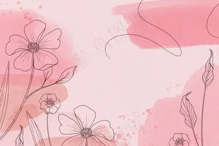 粉彩手绘元素背景