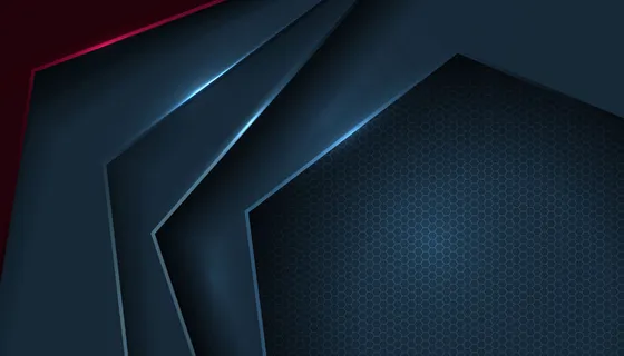 六边形图案的抽象形状层重叠