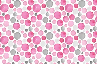 水彩画圆点图案