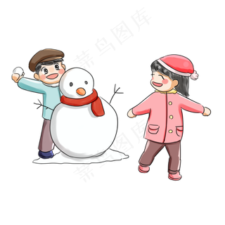 二十四节气系列卡通手绘Q版立冬