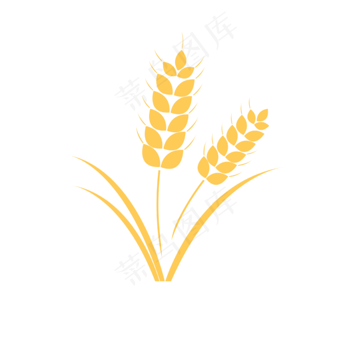 金黄色小麦矢量素材(4000X4000(DPI:96))psd模版下载