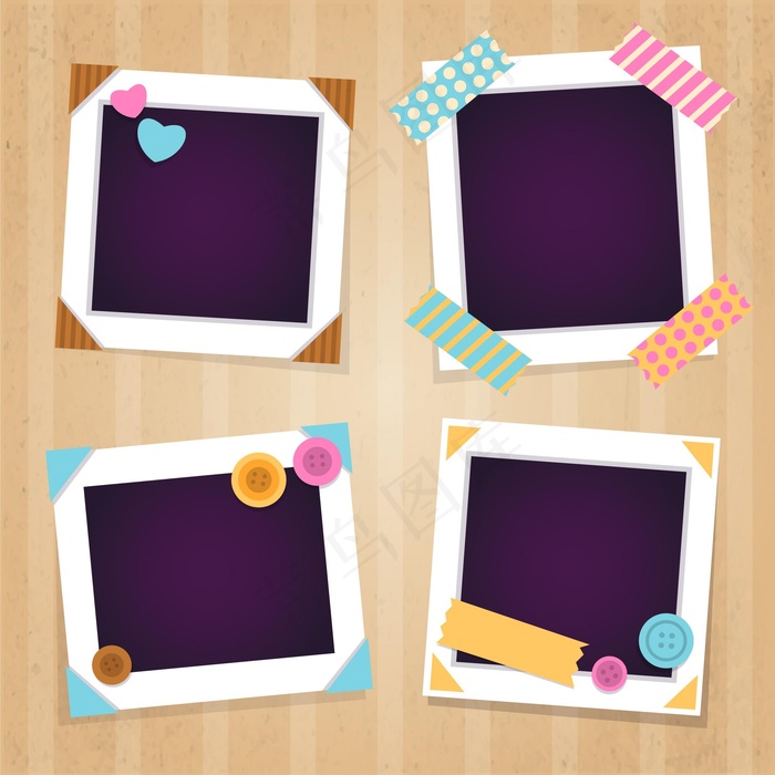复古剪贴簿框架