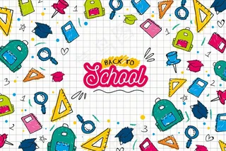 返校背景画概念