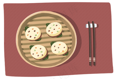 重阳节与家人一起享用重阳糕