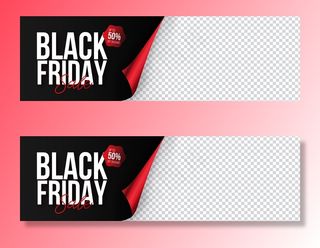 黑色星期五超级销售横幅banner与剪纸设计