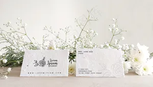 花卉名片模型样机