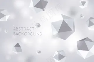 抽象灰色六边形背景