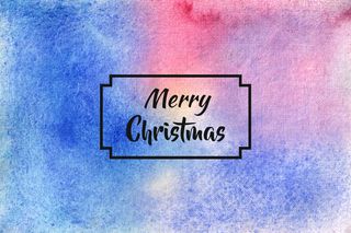 圣诞快乐水彩背景