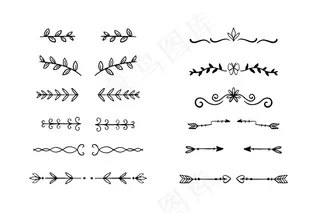 手绘装饰元素套装