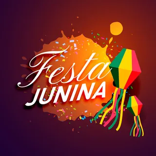 Festa junina设计与飞溅