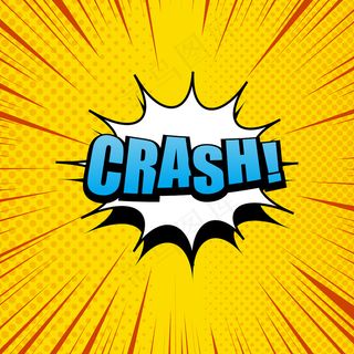 黄色连环漫画，带有白云、半色调效果和光线