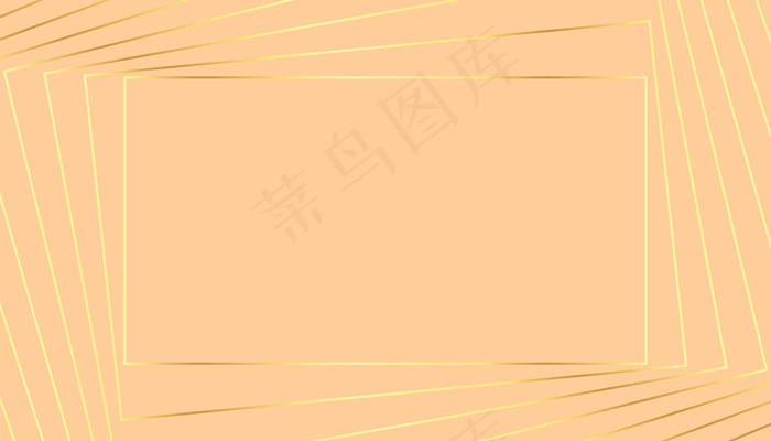 可爱的粉彩背景与金色的几何线条