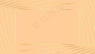 可爱的粉彩背景与金色的几何线条