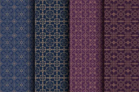 平面线形阿拉伯图案集