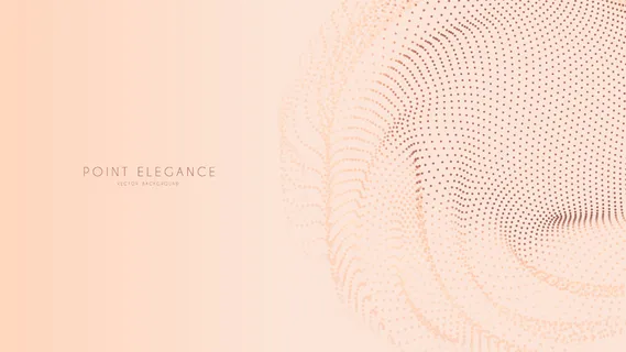 米色抽象故障点球体背景。