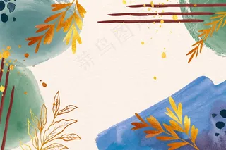 拷贝空间的绿色和蓝色阴影会留下背景