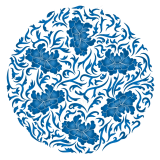 青花瓷中国风底纹