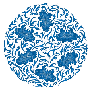 青花瓷中国风底纹