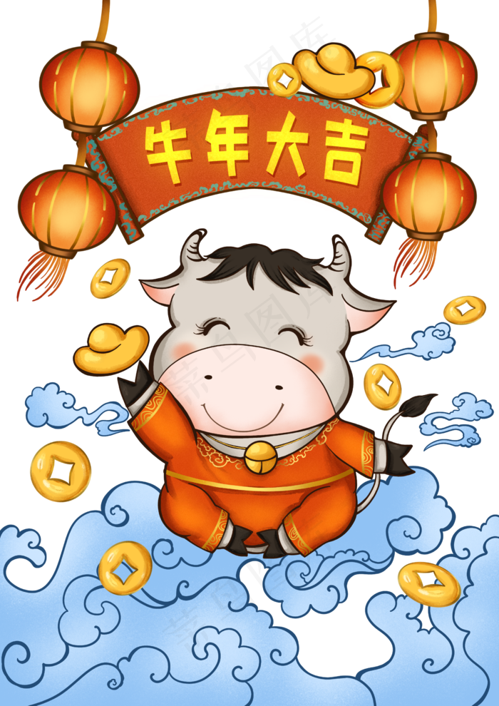 2021牛年大吉国潮插图