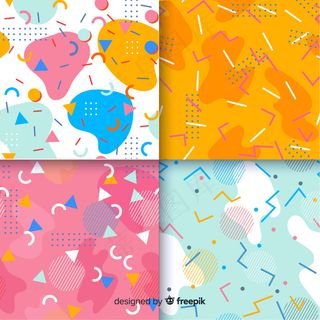 缤纷孟菲斯图案系列