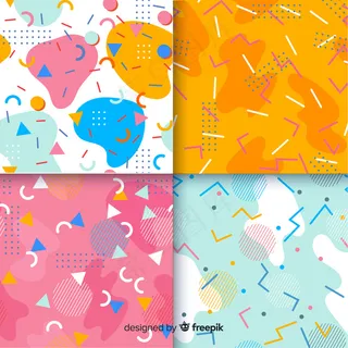 缤纷孟菲斯图案系列