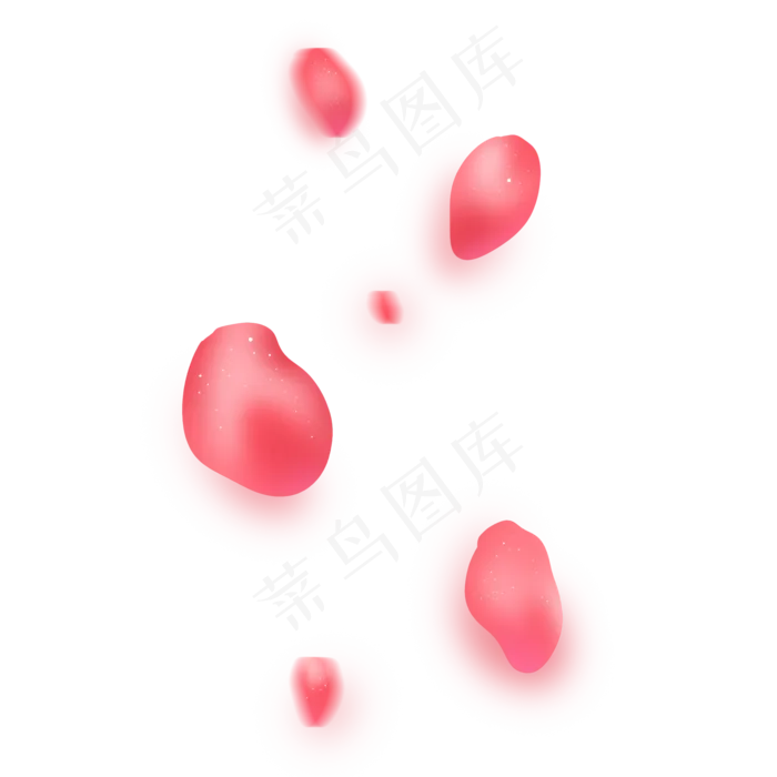 粉红色情人节花瓣(2000X2000(DPI:300))psd模版下载