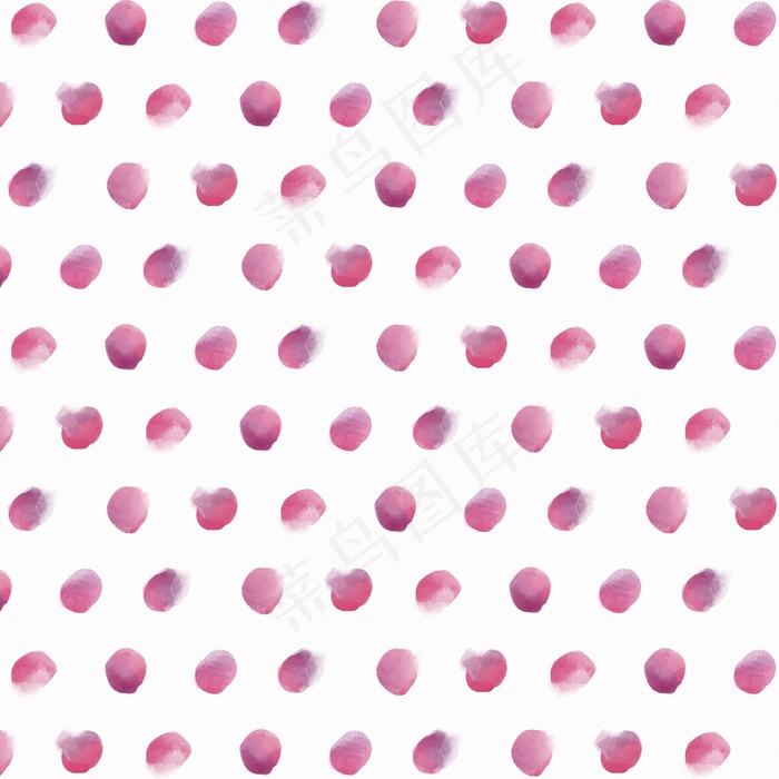 水彩画抽象无缝点图案eps,ai矢量模版下载
