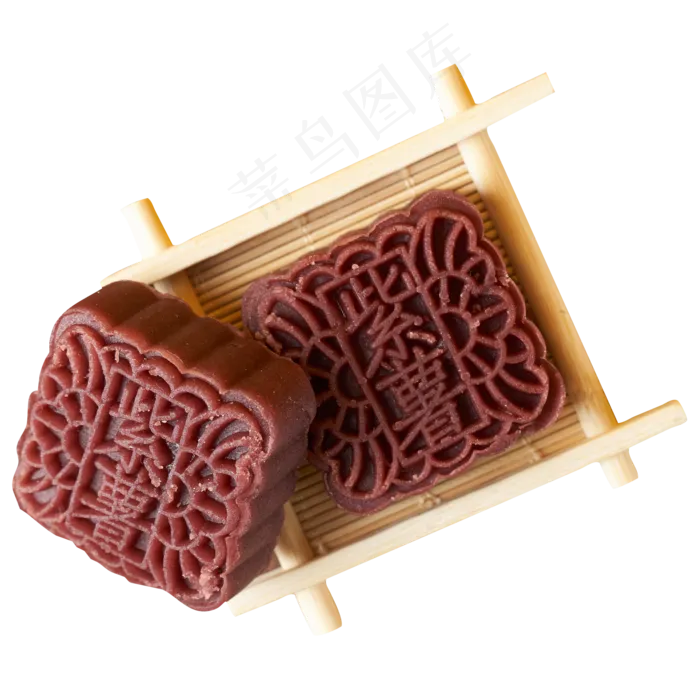 红色的紫薯月饼免抠图(2000X2000(DPI:300))psd模版下载