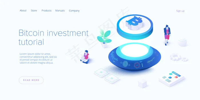 加密币采矿场。加密货币和区块链网络。eps,ai矢量模版下载