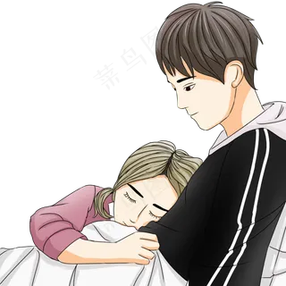 有情人终成眷属姻缘情缘缘分卡通