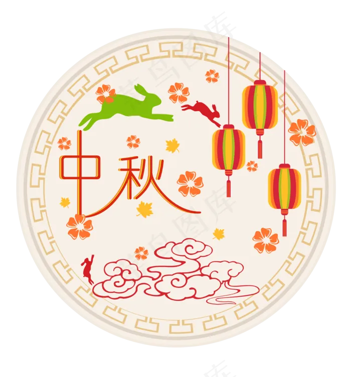 中秋节八月十五包装飞跃(6696*7200px 300 dpi )ai矢量模版下载