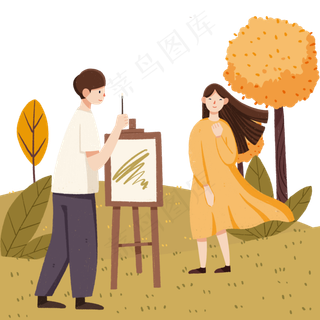 立秋节气绘画写生