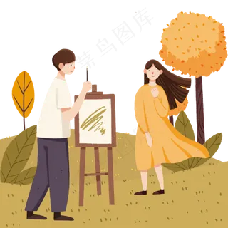 立秋节气绘画写生