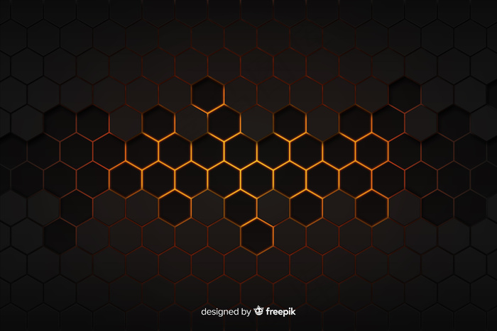 技术蜂窝黑金色背景