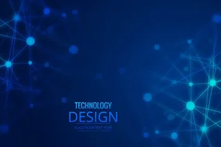 抽象技术线多边形背景