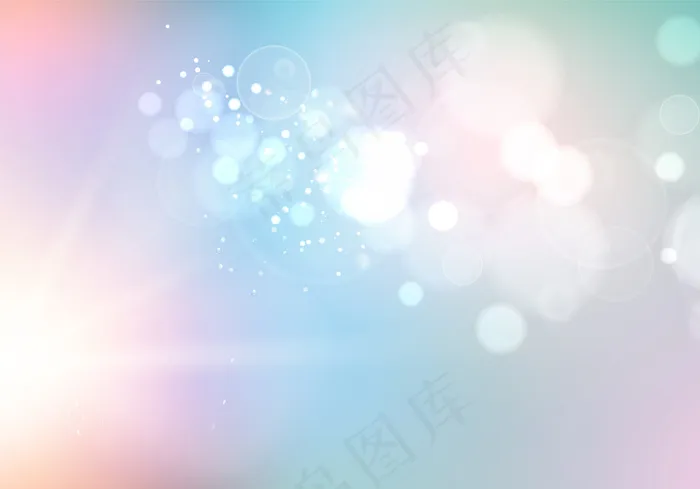 波基气泡和太阳在蓝色背景上闪烁eps,ai矢量模版下载