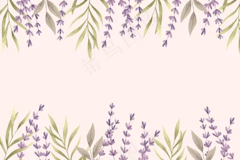 带空白的花卉背景