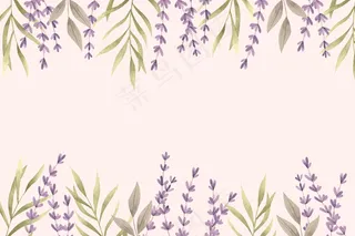 带空白的花卉背景