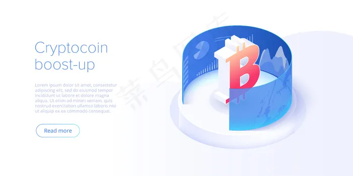 加密硬币采矿场布局eps,ai矢量模版下载