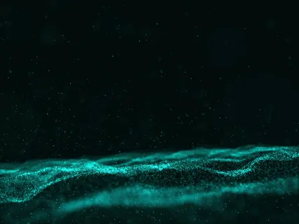 三维抽象网络粒子背景与流动点