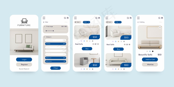 家具购物app模板集